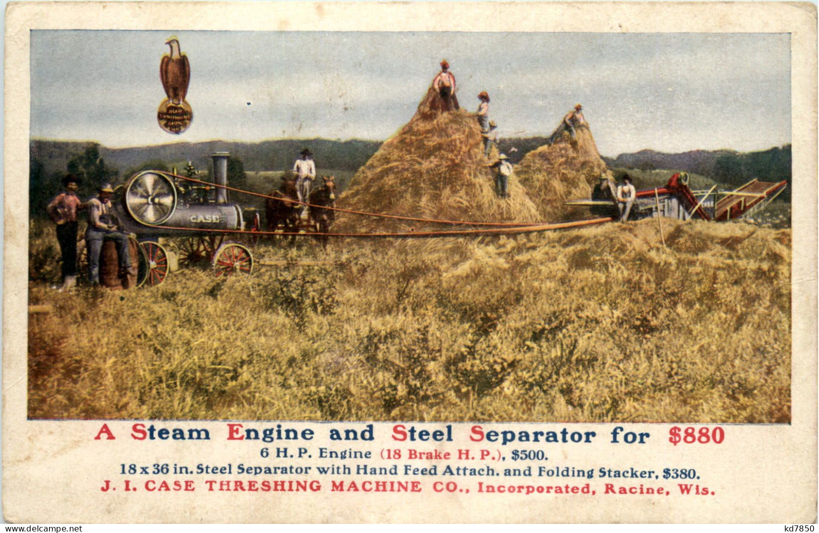 Werbung - Steam Engine And Steel Seperator - Advertising