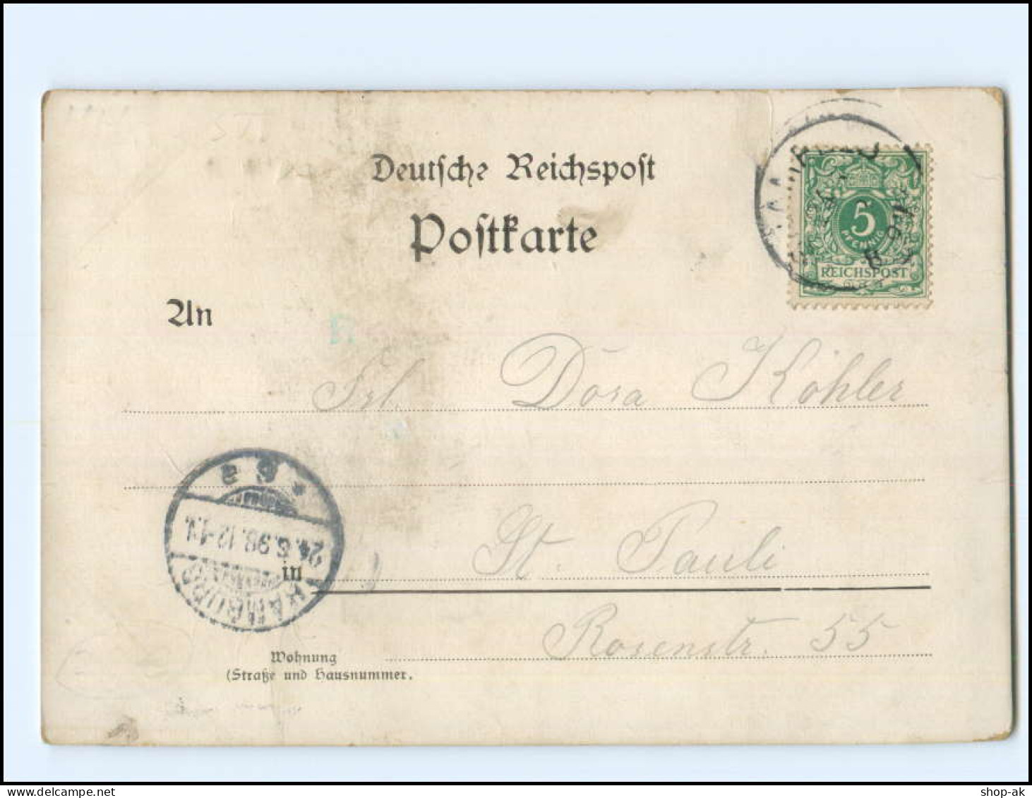 XX002800/ Hamburg Gruß Aus Sasel  Gasthof Kessler AK 1898 - Wandsbek