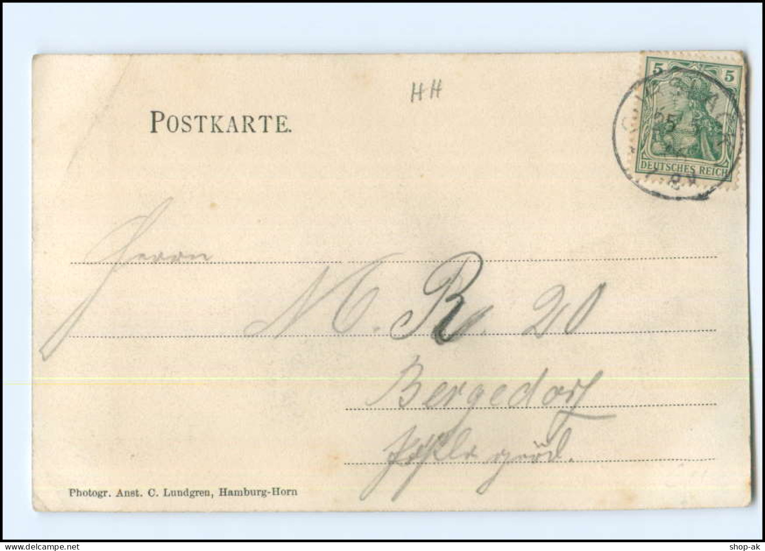 XX002722/ Hamburg Curslak Vierlanden Gasthof Zur Post AK 1906 - Bergedorf