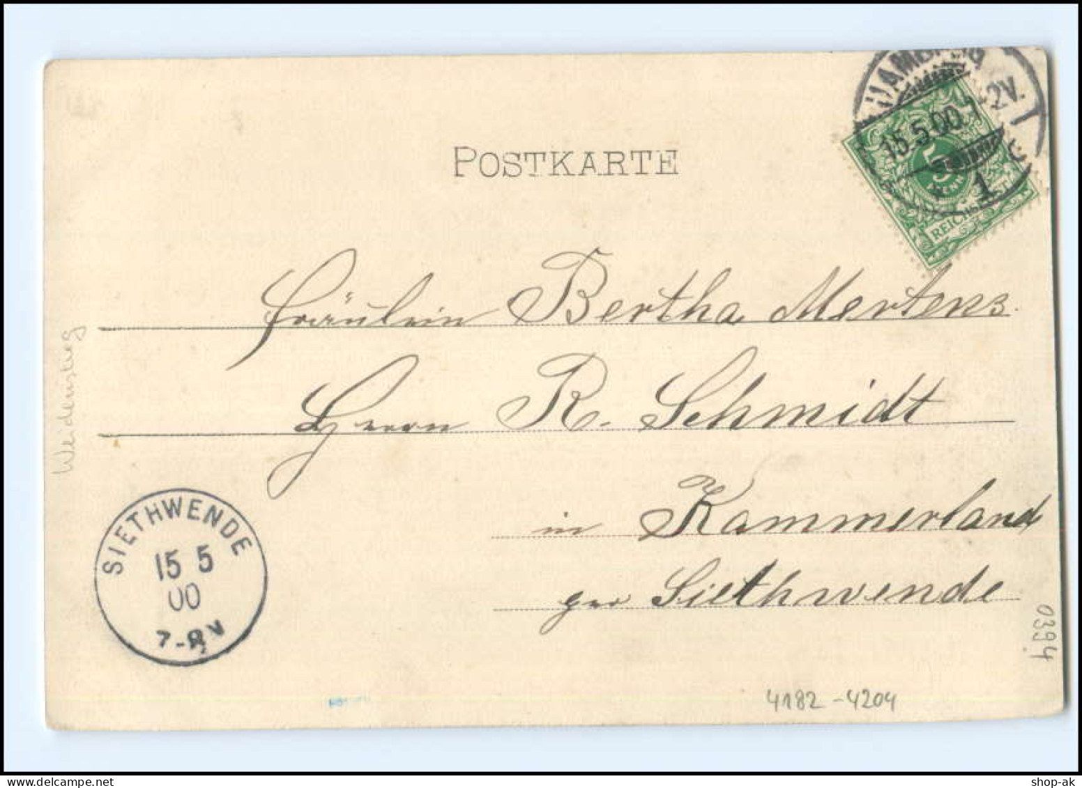 XX002605/ Hamburg Eimsbüttel Realschule 1900 AK - Eimsbuettel