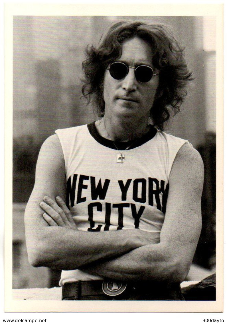 THE BEATLES. John Lennon, New York City, 1974. - Musique Et Musiciens