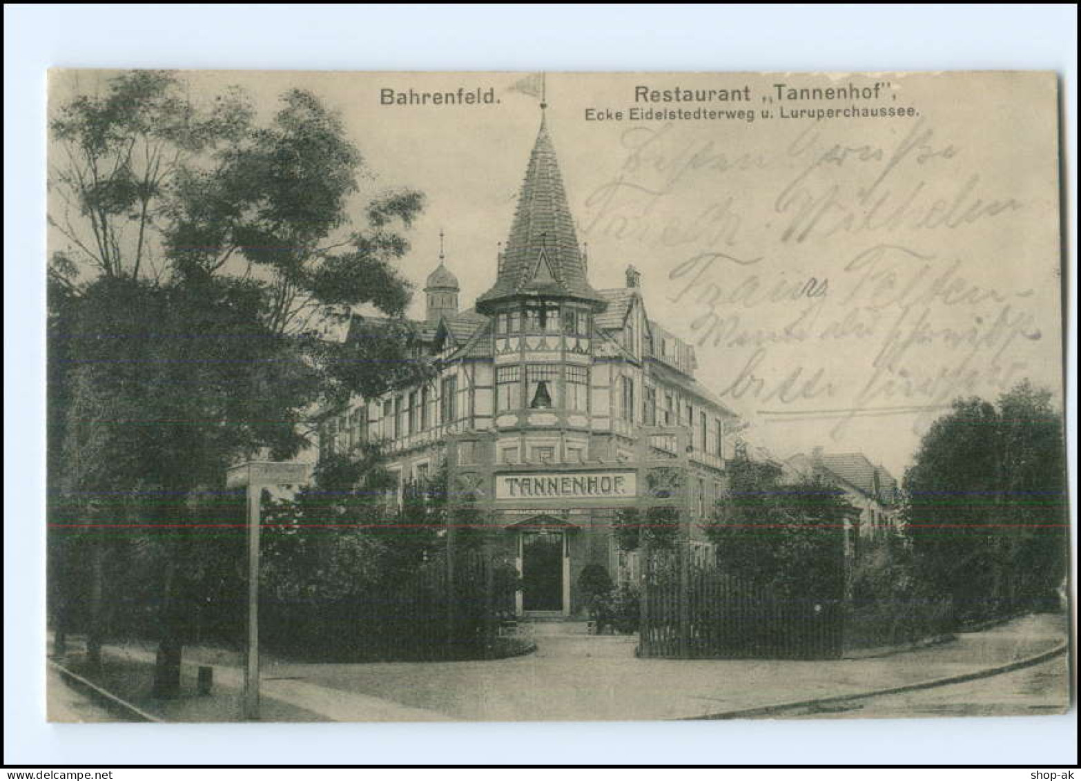 XX002553/ Hamburg Bahrenfeld Restaurant Tannenhof 1914 AK - Altona