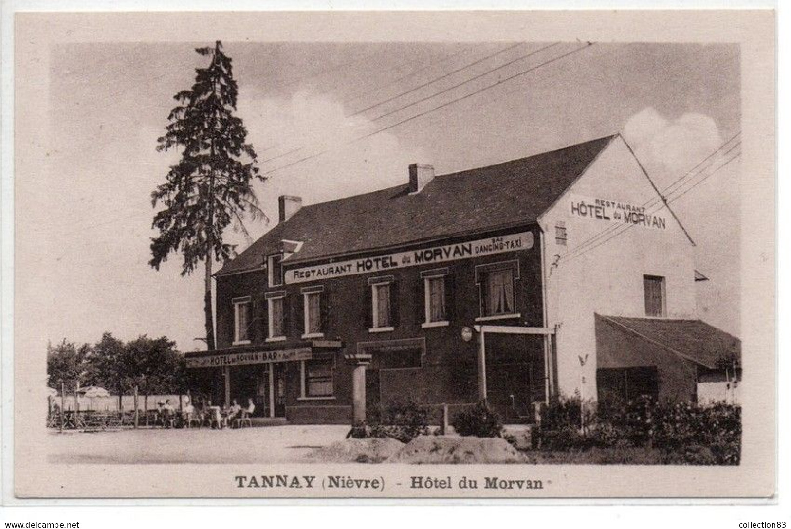 CPA TANNAY Hôtel Du Morvan Beau Plan - Tannay