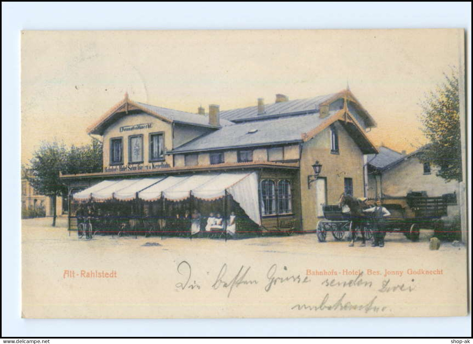 XX002524/ Hamburg Alt-Rahlstedt Bahnhofs-Hotel 1909 AK - Wandsbek