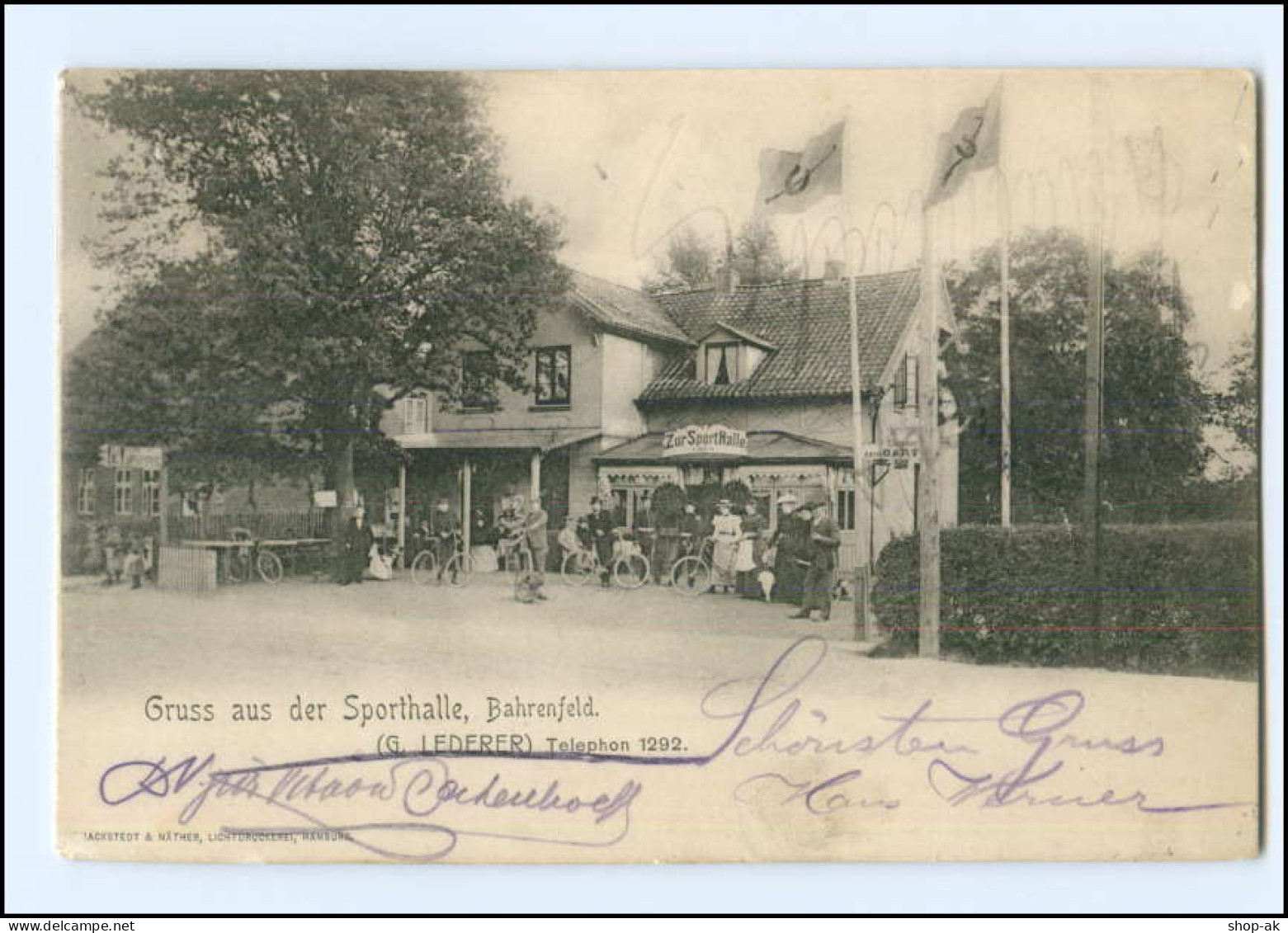 XX002551/ Hamburg Bahrenfeld Gruß Aus Der Sporthalle 1907 AK - Altona