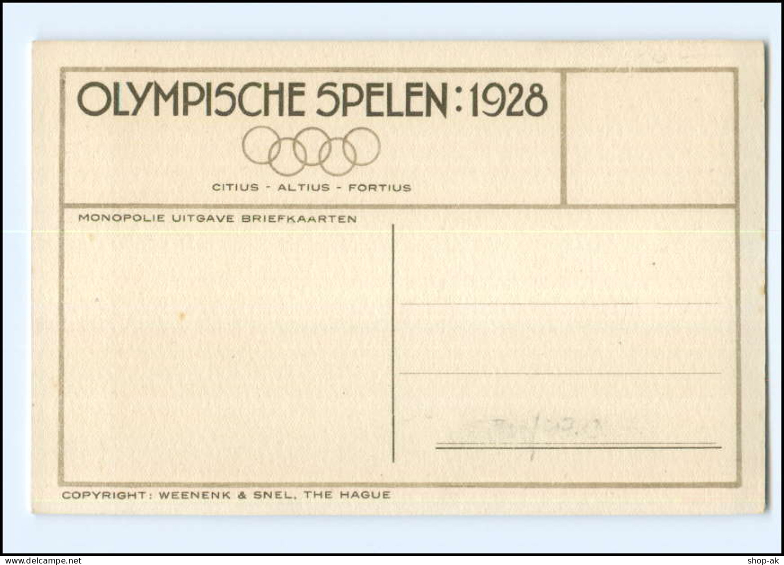 XX002156/ Olympiade 1928 Amsterdam 400-Meter Demi-Finale AK - Olympische Spelen