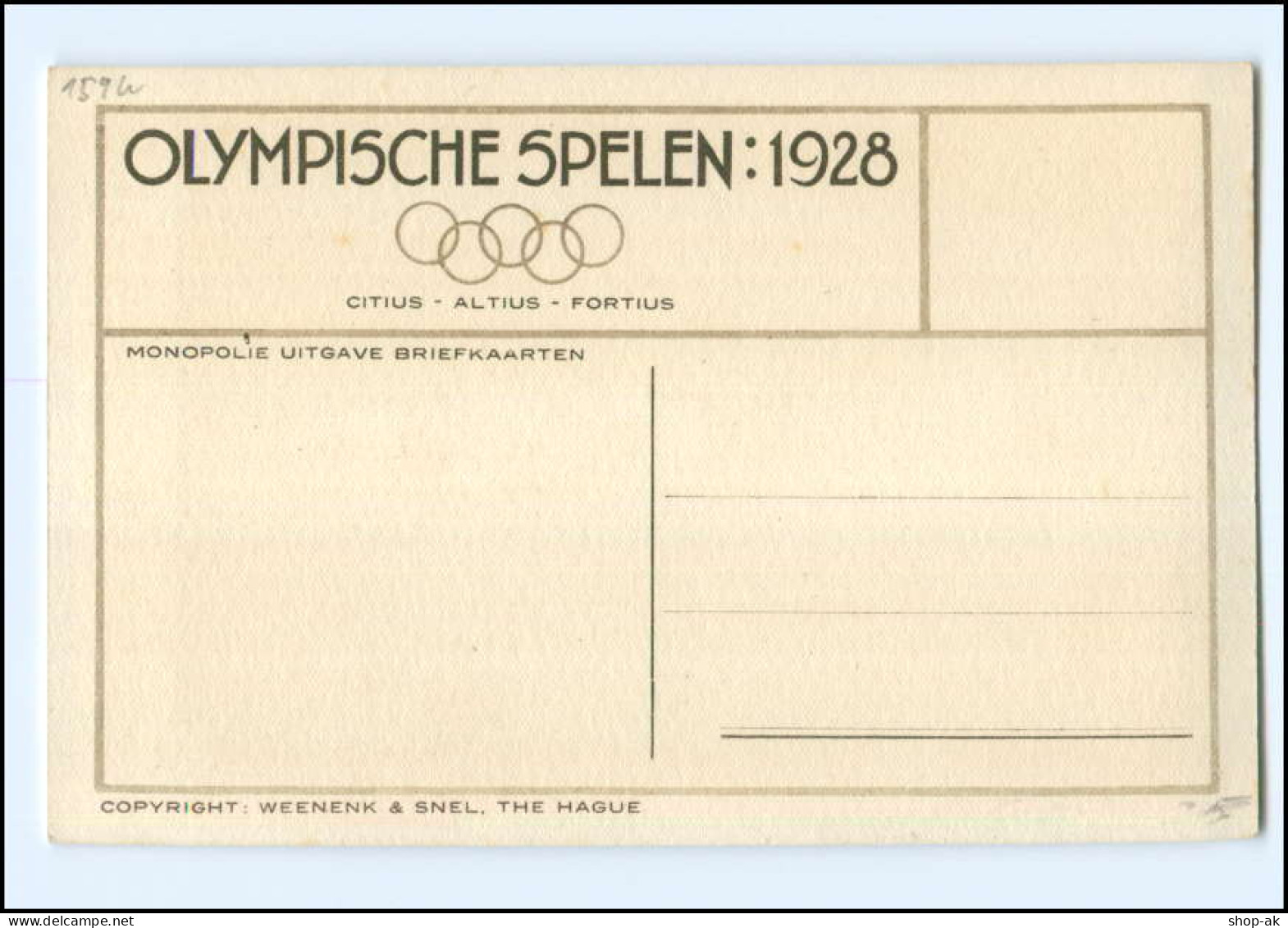 XX002155/ Olympiade 1928 Amsterdam Wettlaufen AK - Olympische Spiele