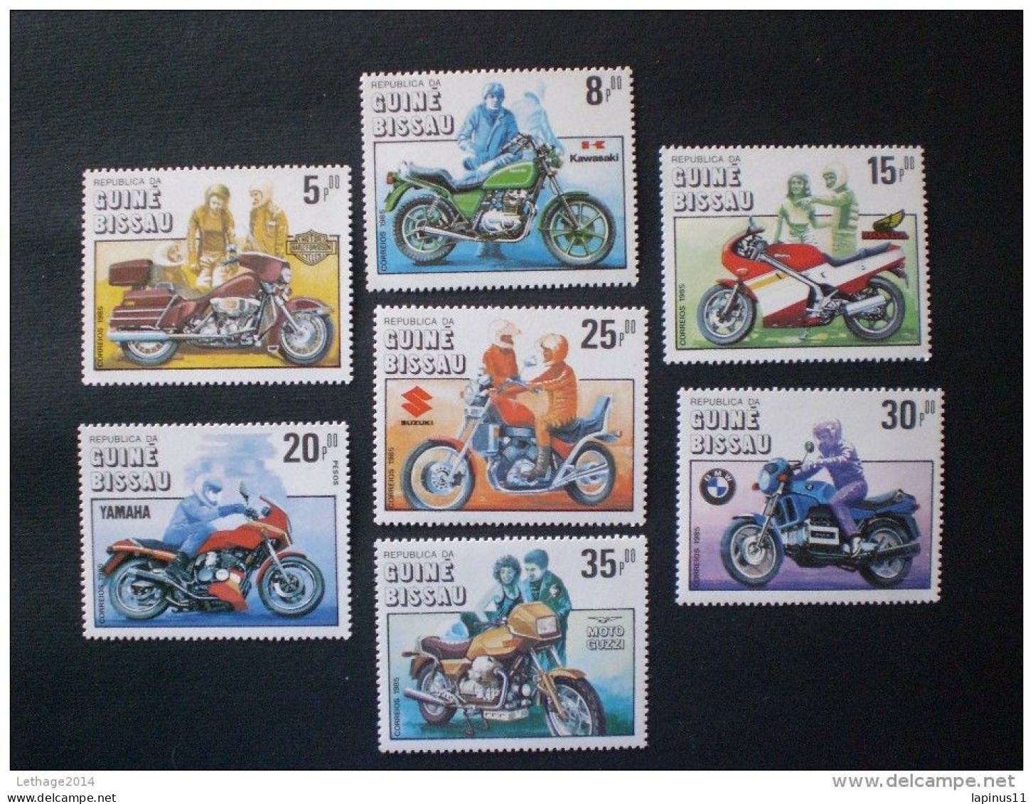 GUINEA BISSAU 1985 The 100th Anniversary Of Motorcycle - Guinée-Bissau