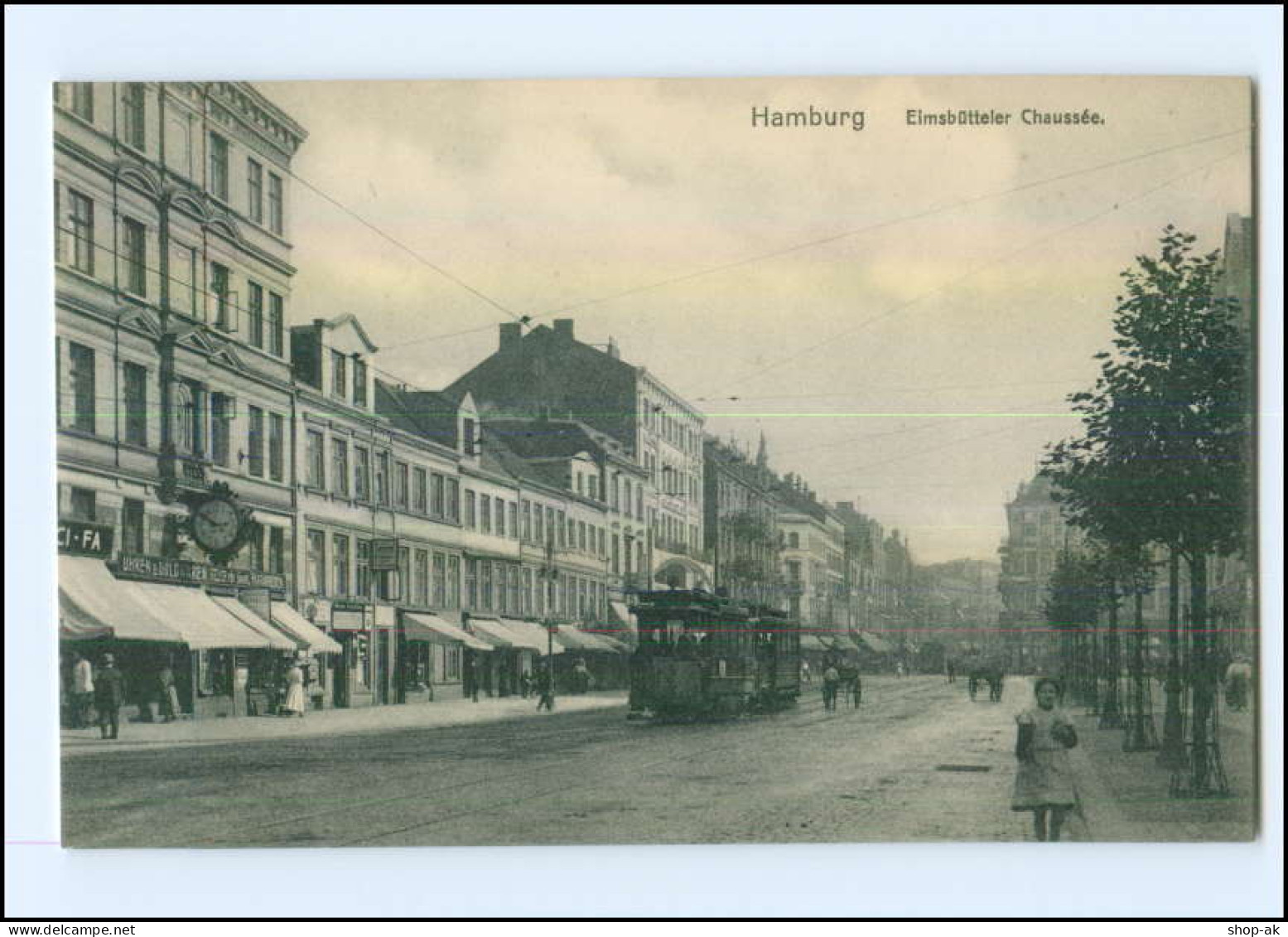 XX01111/ Hamburg Eimsbütteler Chaussee Straßenbahn AK Ca.1910 - Eimsbüttel