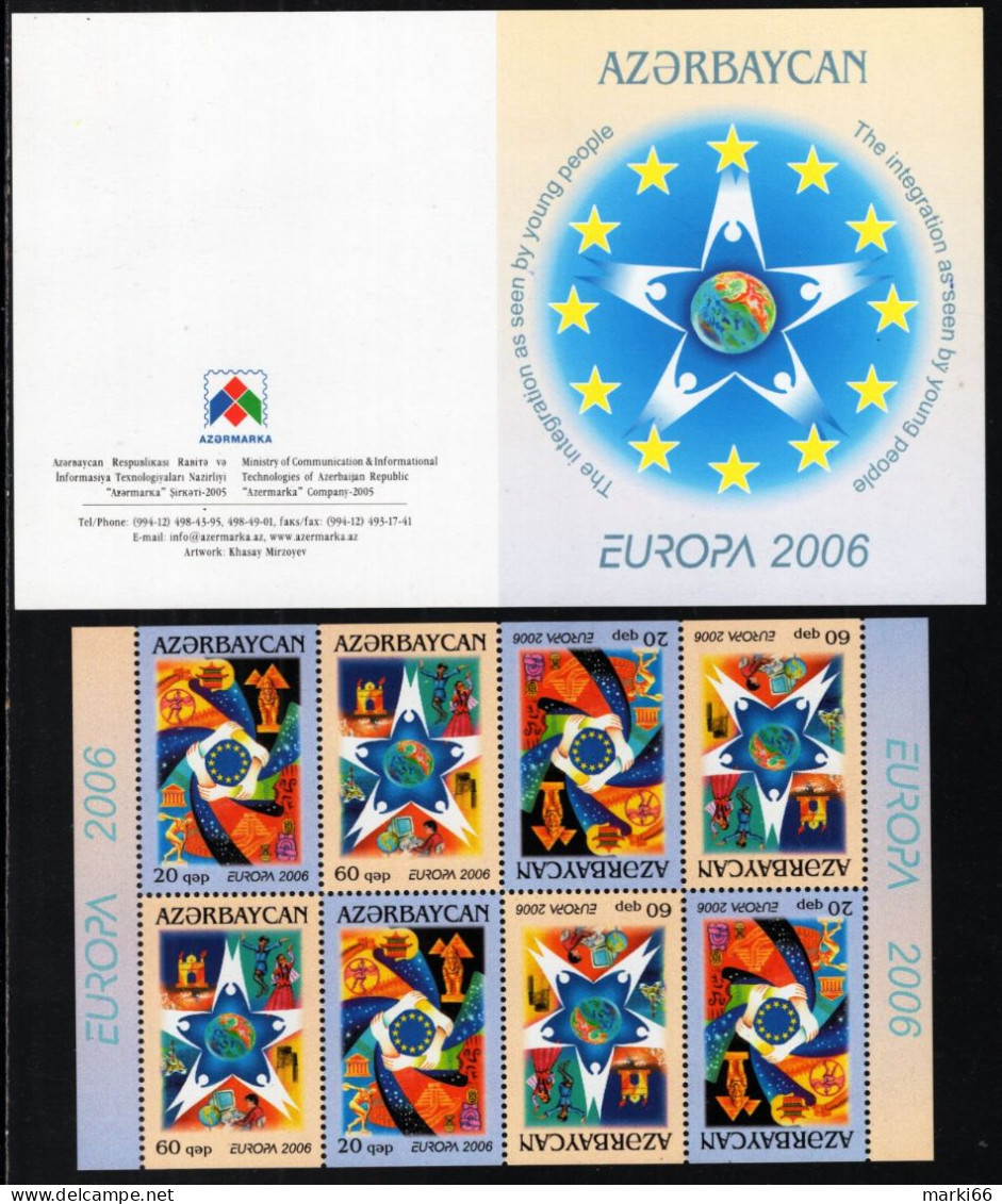 Azerbaijan - 2006 - Europa CEPT - Integration Seen By Young People - Mint Stamp BOOKLET - Azerbaïjan