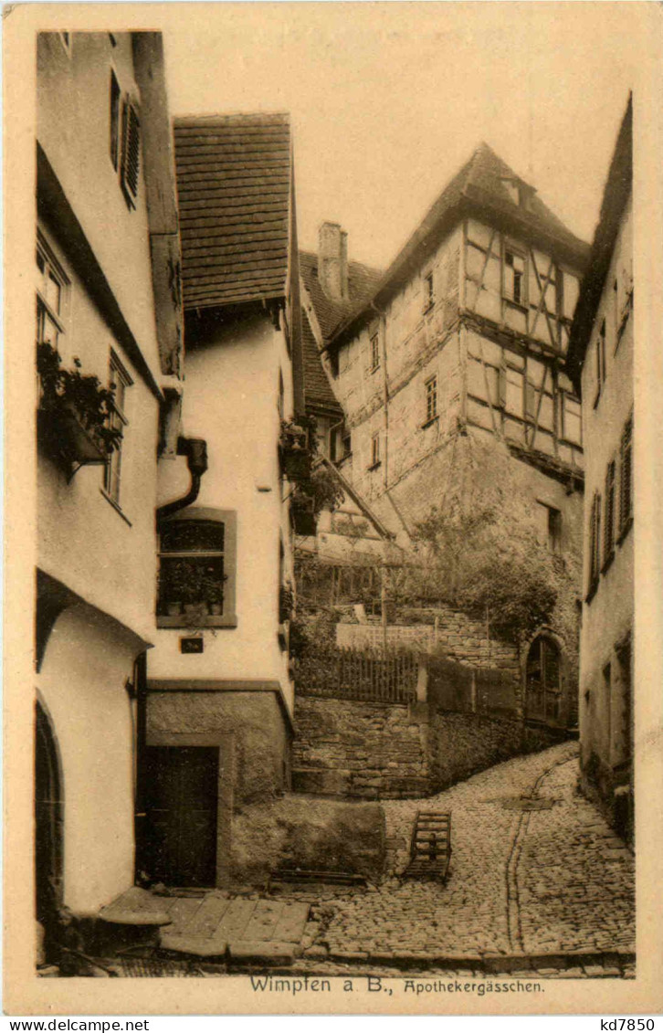 Wimpfen - Apothekergässchen - Bad Wimpfen