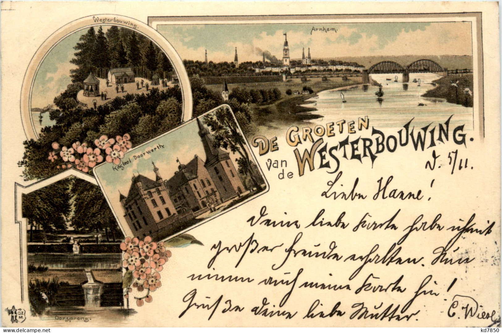 De Groeten Van De Westerbouwing - Litho - Arnhem - Arnhem