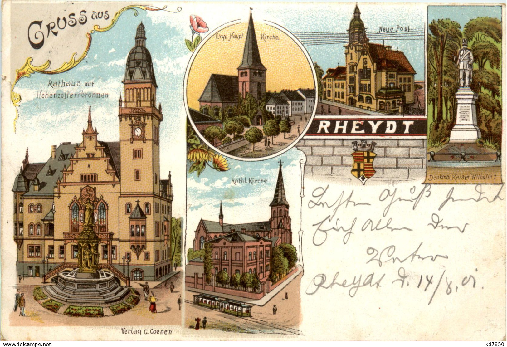 Gruss Aus Rheydt - Litho - Mönchengladbach