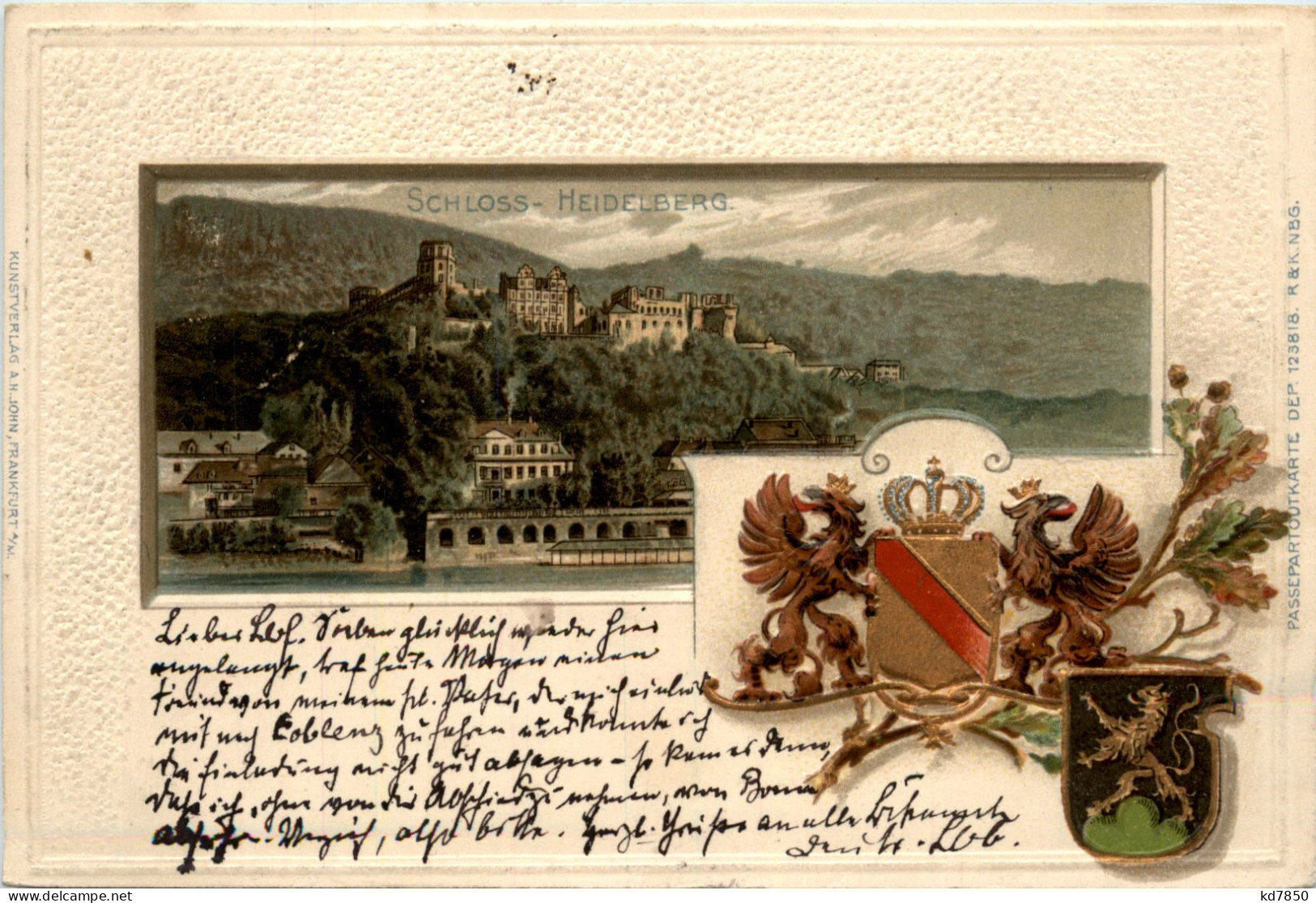 Heidelberg - Prägekarte - Heidelberg