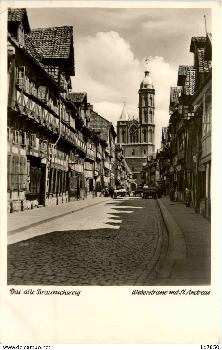 Braunschweig - Weberstrasse Mit St. Andreas - Braunschweig