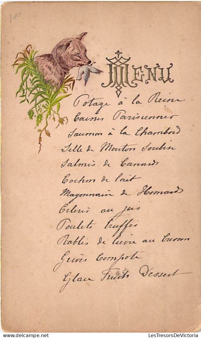 Menus Madame Vincent Pirez - Menükarten