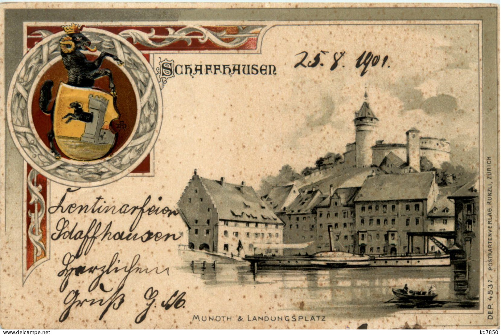 Gruss Us Schaffhausen - Litho - Schaffhouse