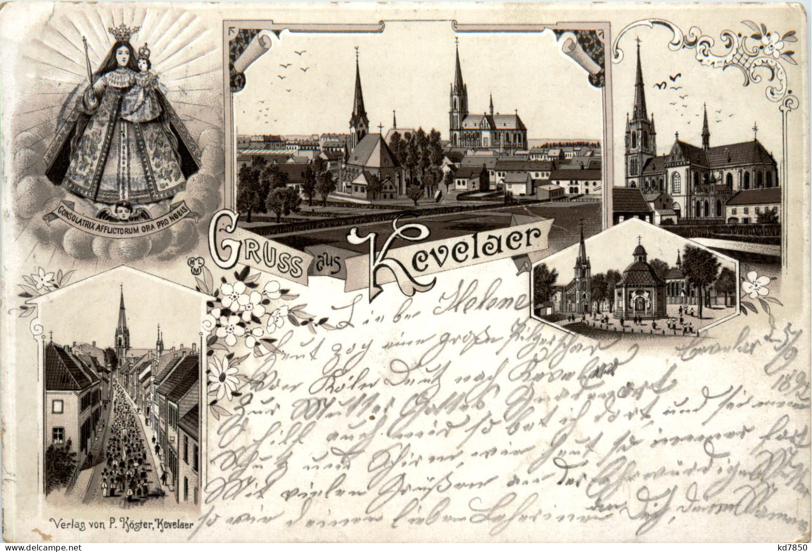 Gruss Aus Kevelaer - Litho 1897 - Kevelaer