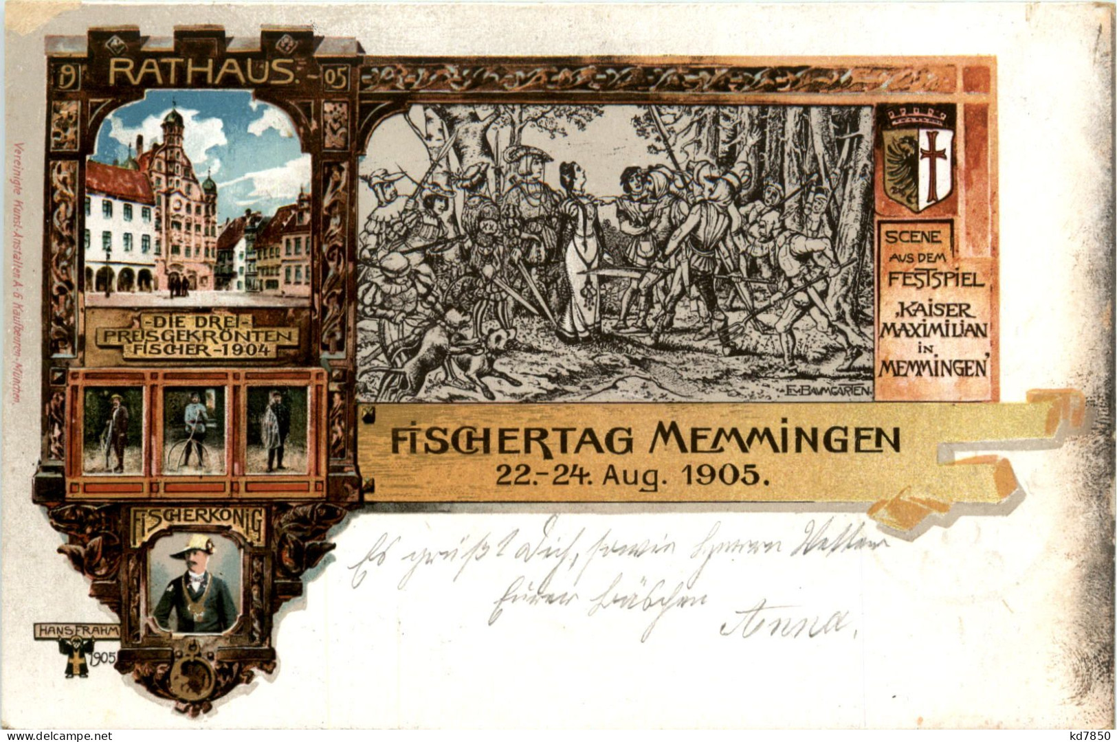 Fischertag Memmingen 1905 - Litho - Memmingen