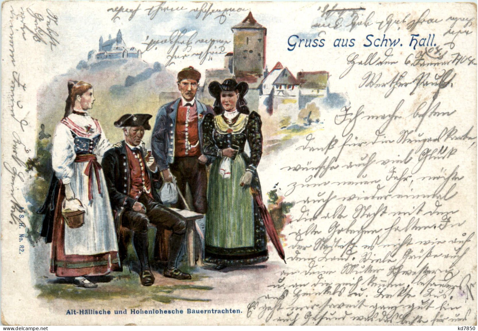 Russ Aus Schwäbisch Hall - Litho - Schwäbisch Hall