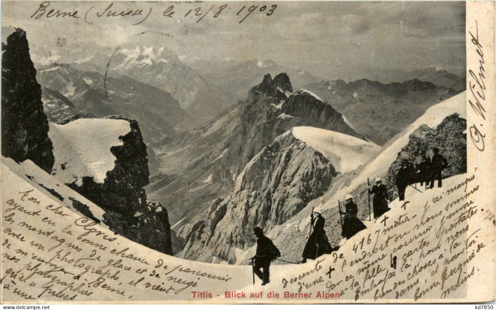 Titlis - Blick Auf Die Berner Alpen - Autres & Non Classés