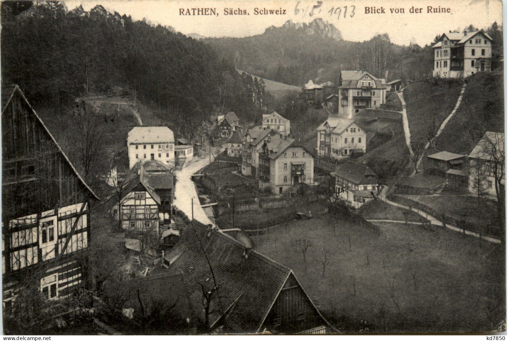 Rathen - Blick Von Der Ruine - Rathen