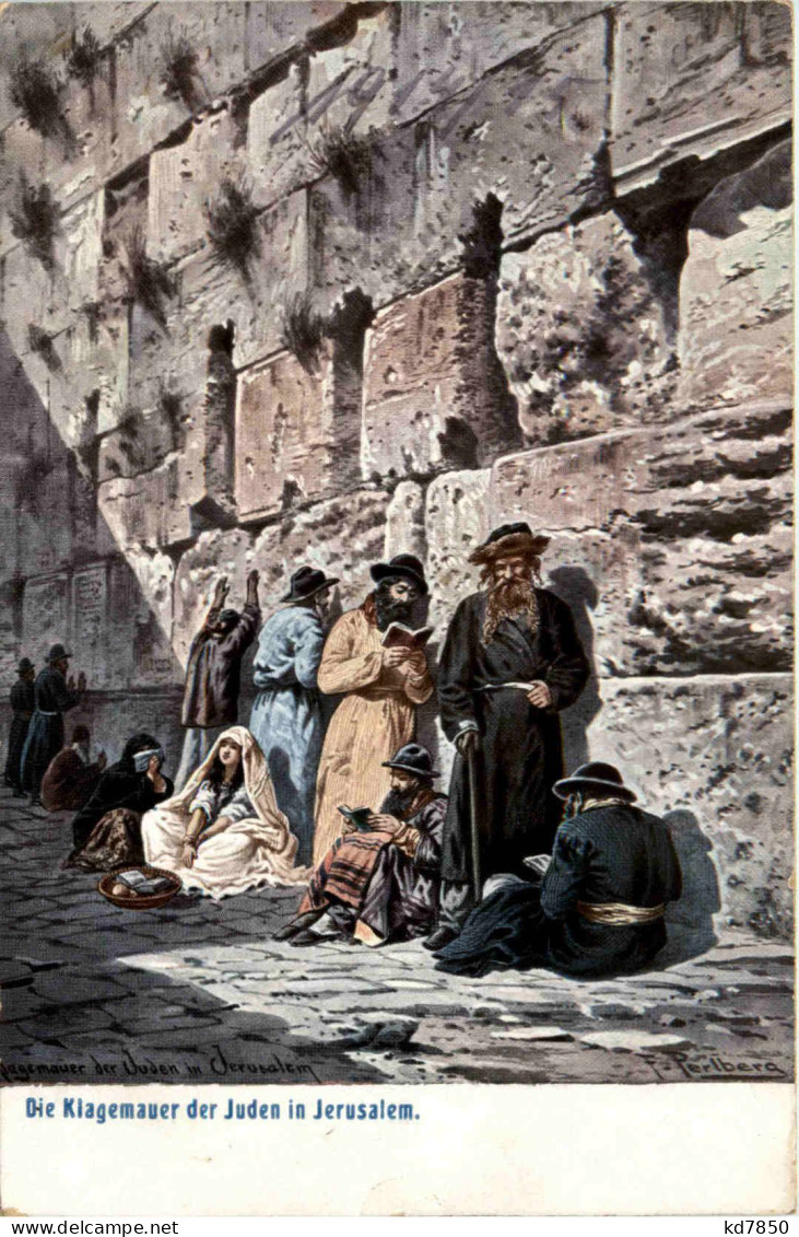 Die Klagemauer Der Juden In Jerusalem - Judaika - Jewish