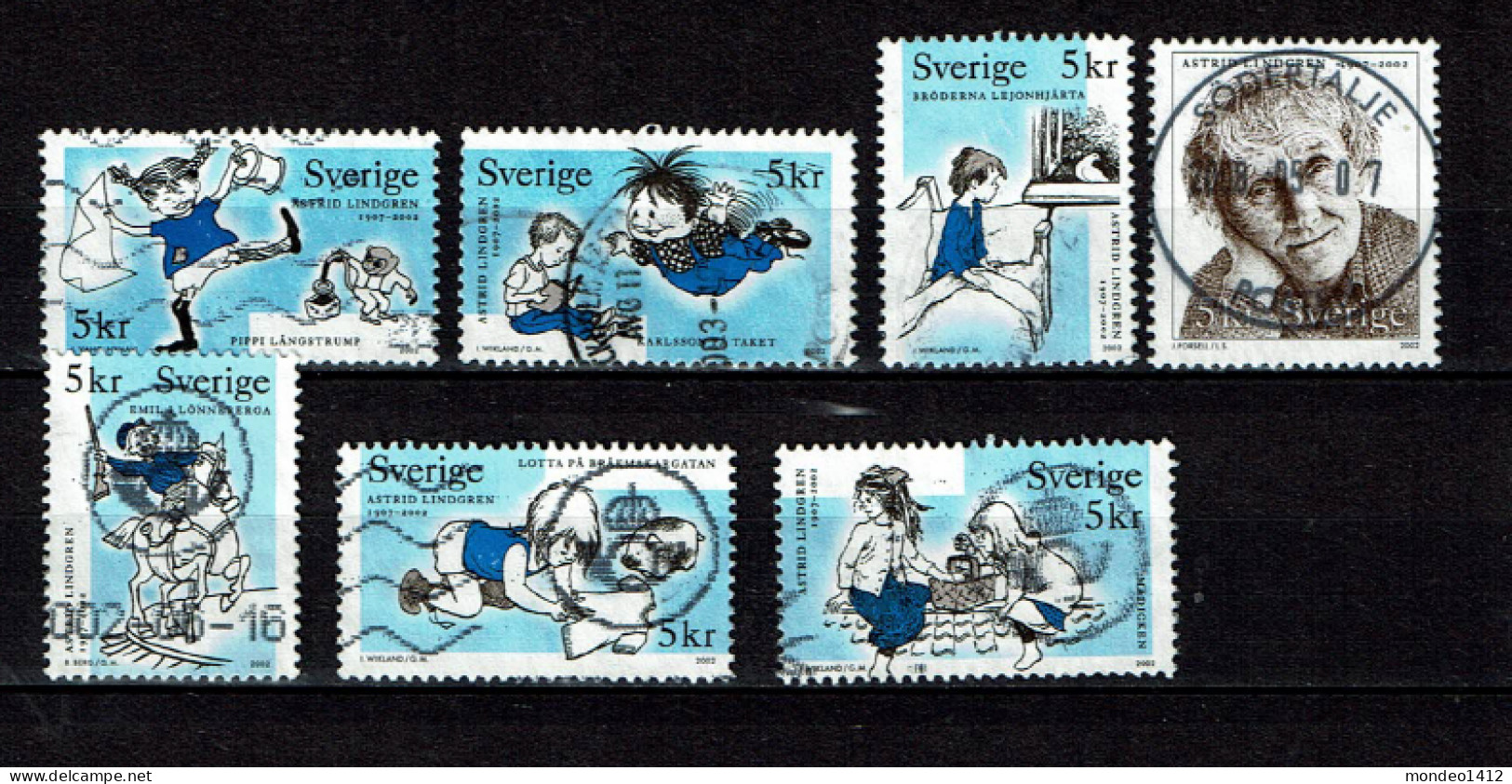 Sweden 2002 - Astrid Lindgren, Swedish Writer, Children's Book - Used - Used Stamps