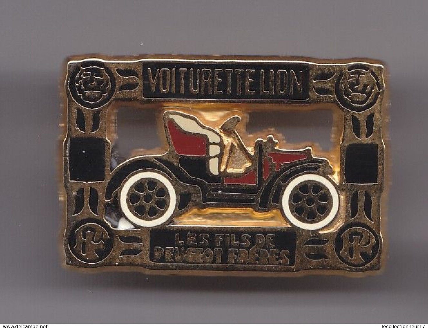 Pin's  Voiturette Lion Les Fils De Peugeot Frères  Réf 7084JL - Peugeot