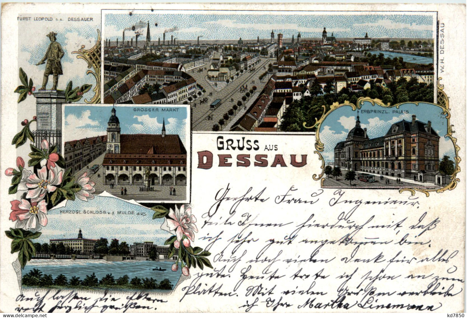 Gruss Aus Dessau - Litho - Dessau