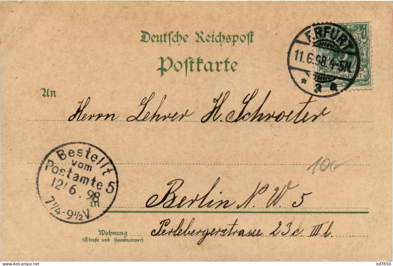 Gruss Aus Erfurt - Litho - Erfurt