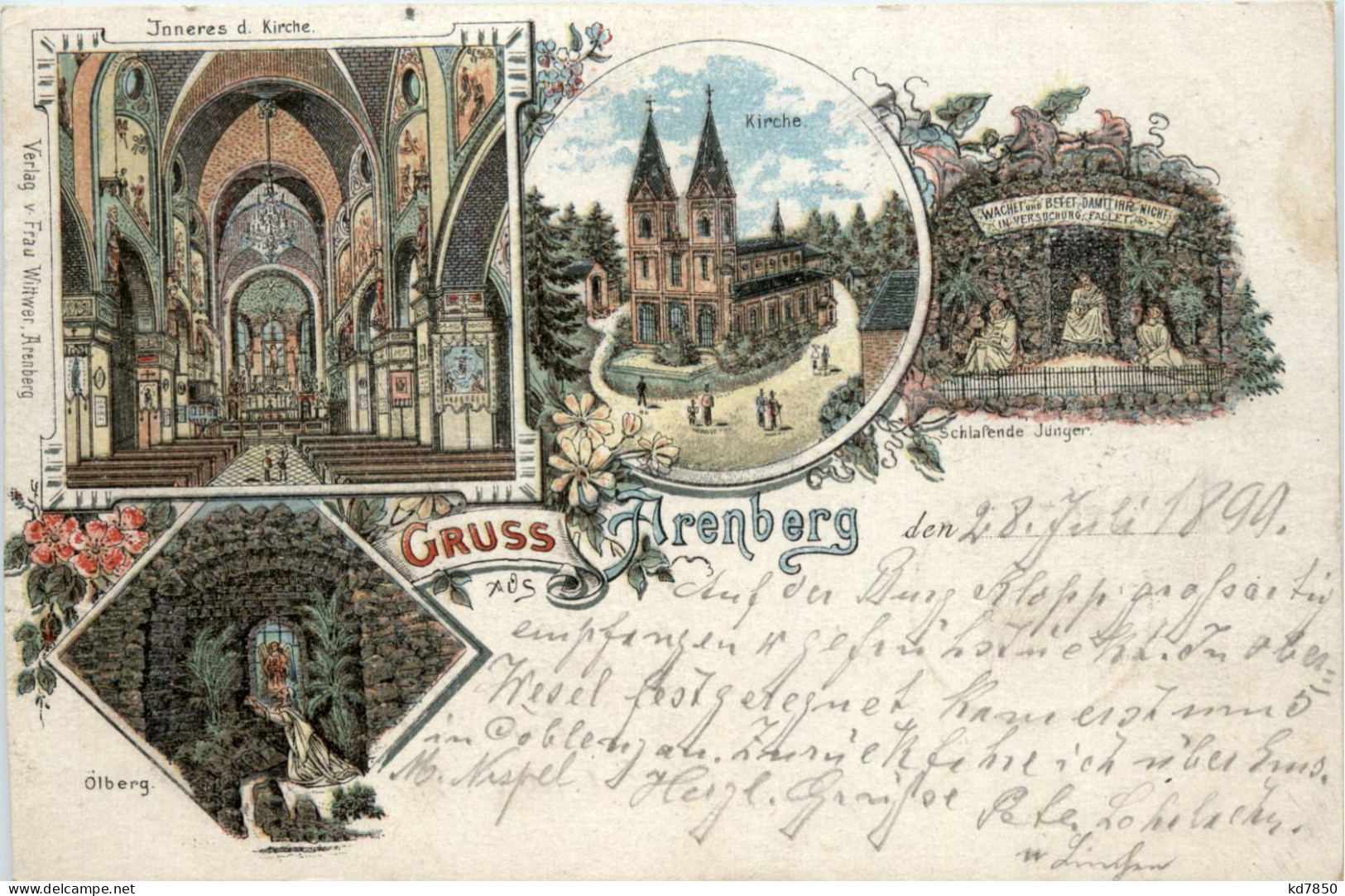 Gruss Aus Arenberg - Litho - Koblenz - Koblenz