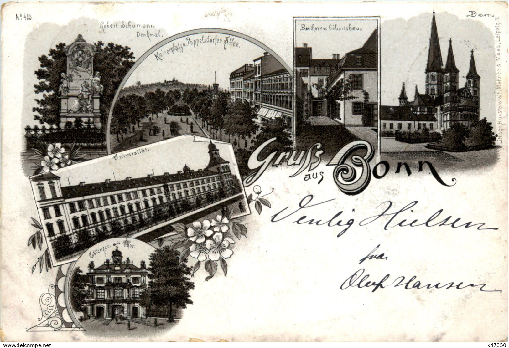 Gruss Aus Bonn - Litho - Bonn