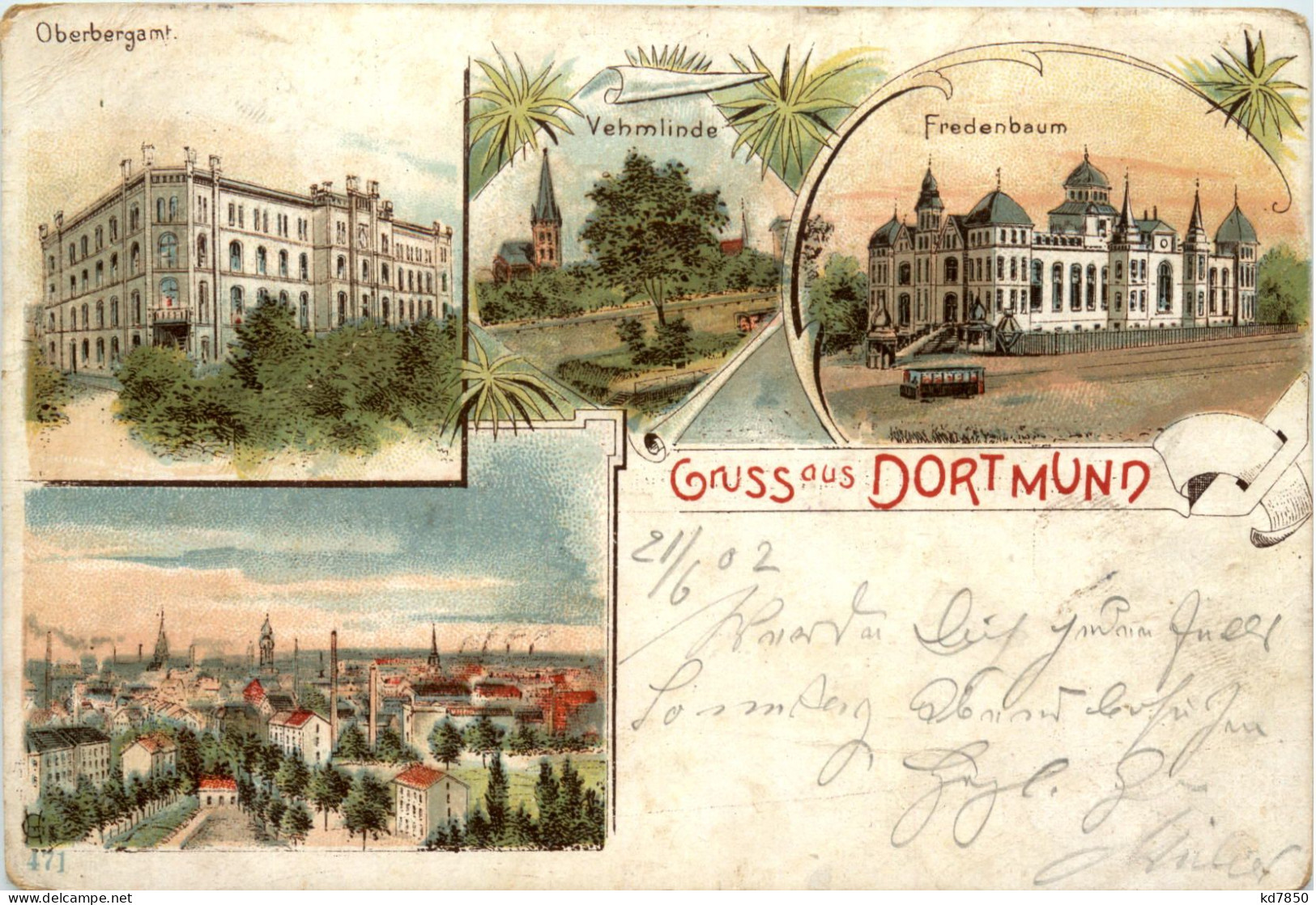 Gruss Aus Dortmund - Litho - Dortmund