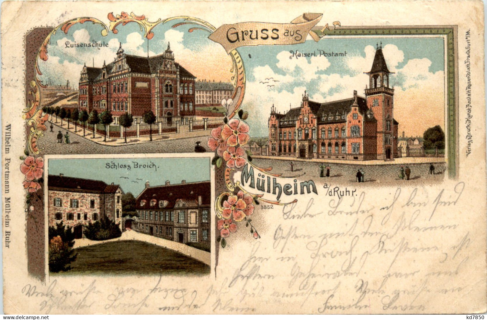 Gruss Aus Mülheim Ruhr - Litho - Muelheim A. D. Ruhr