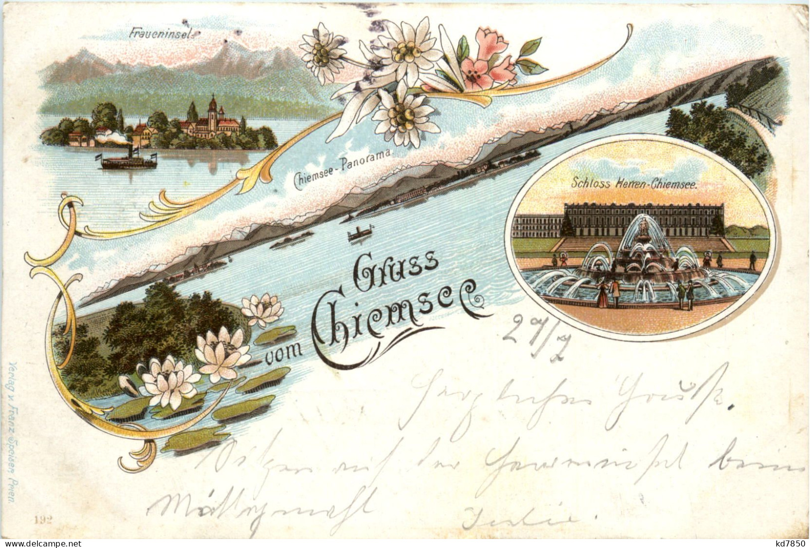 Gruss Vom Chiemsee - Litho - Rosenheim