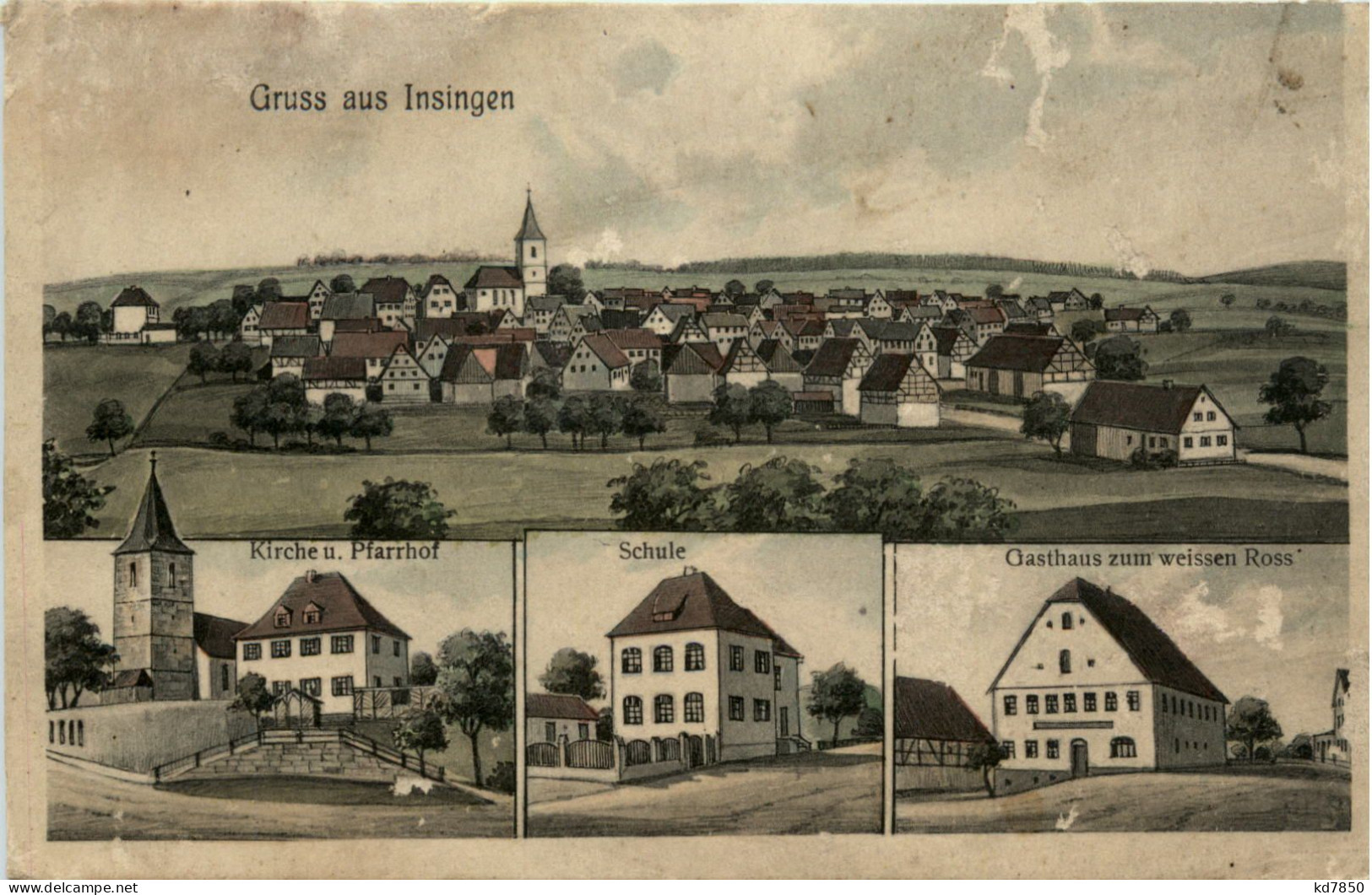 Gruss Aus Insingen - Pernat Karte - Ansbach