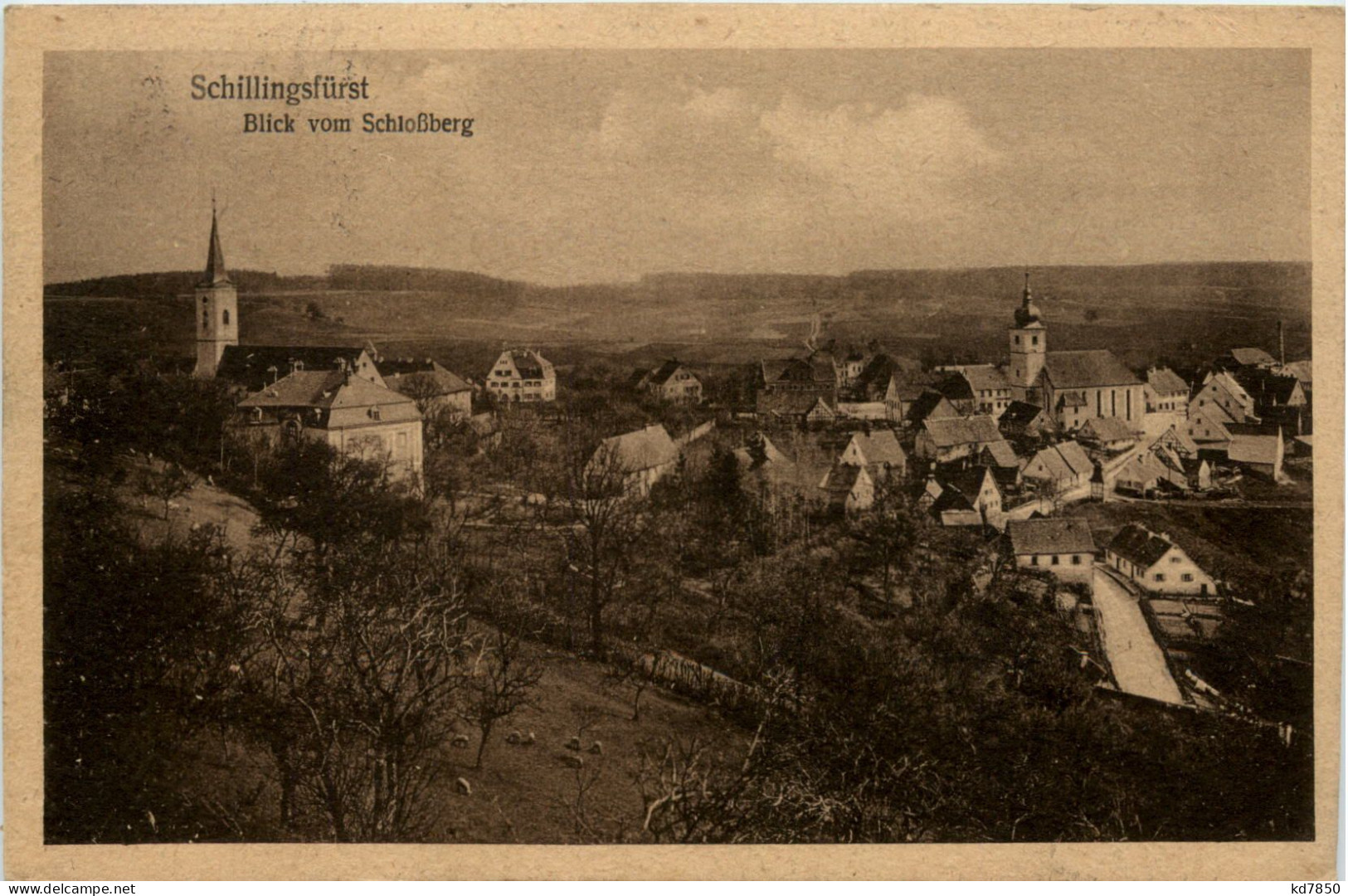 Schillingsfürst - Blick Vom Schlossberg - Ansbach