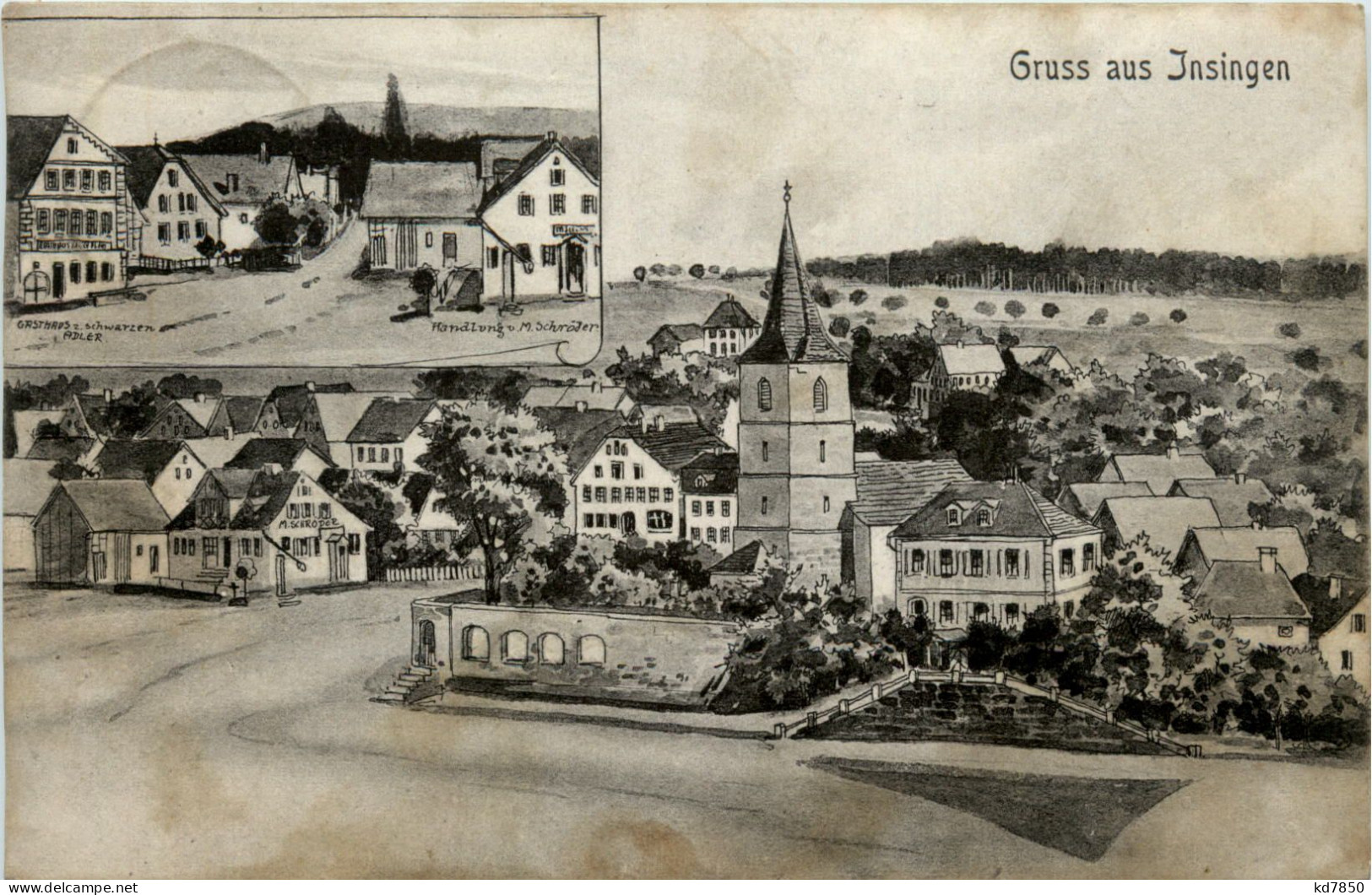 Gruss Aus Insingen - Pernat Karte - Ansbach