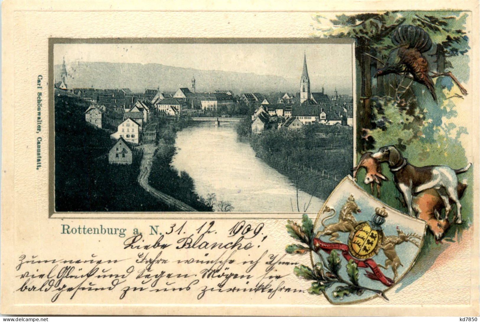 Rottenburg Am Neckar - Prägekarte - Rottenburg