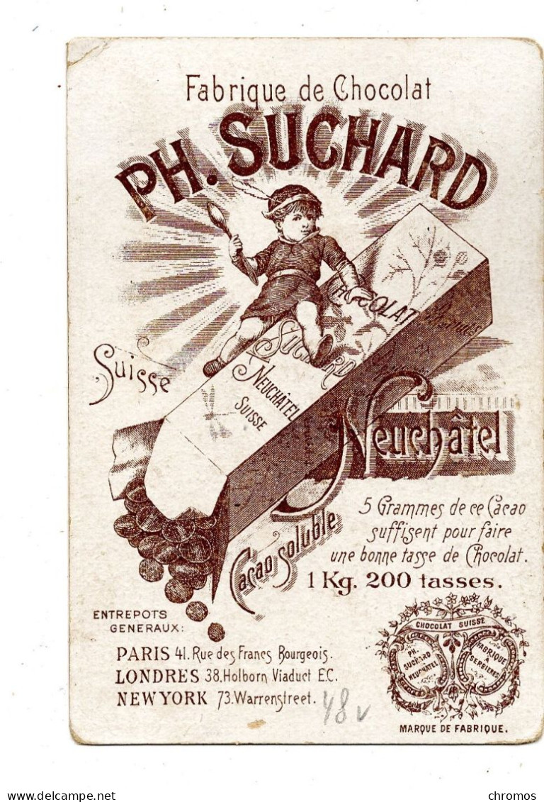 Chromo Chocolat Suchard, S 48 / V, Wilhelmine De Hollande - Suchard