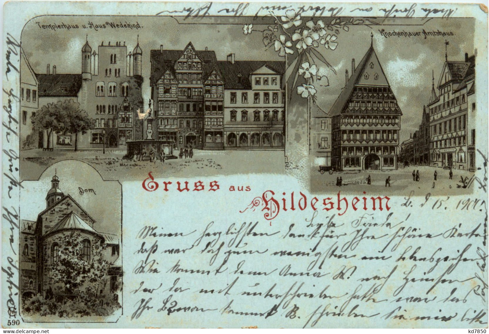 Gruss Aus Hildesheim - Litho - Hildesheim