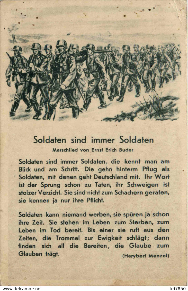 Soldaten Sind Immer Soldaten - Feldpost Luftgaupostamt Hamburg - 3. Reich - Weltkrieg 1939-45