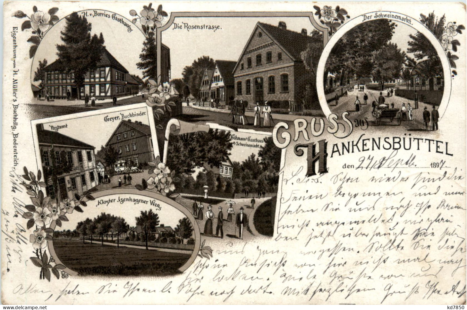 Gruss Aus Hankenbüttel - Litho 1897 - Gifhorn