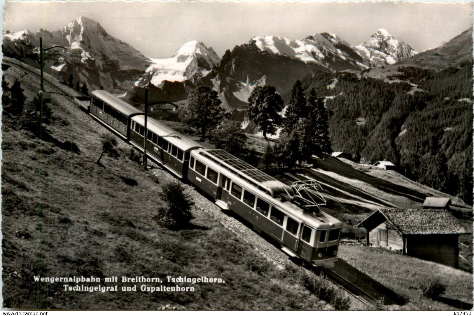 Wengernalpbahn Mit Breithorn - Sonstige & Ohne Zuordnung