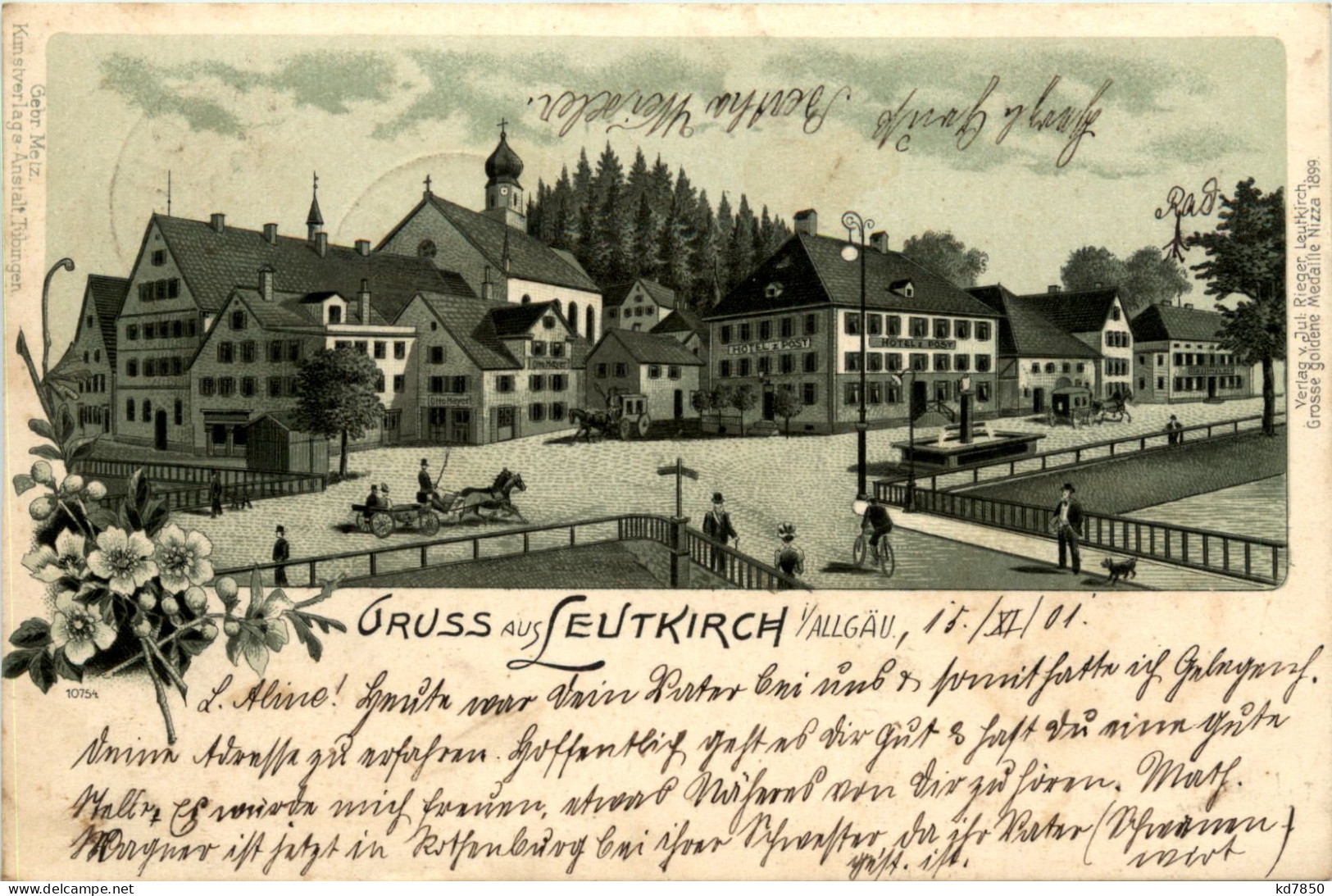 Gruss Aus Leutkirch Im Allgäu - Litho - Leutkirch I. Allg.