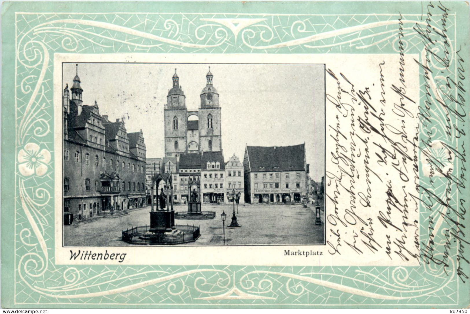 Wittenberg - Marktplatz - Litho - Wittenberg