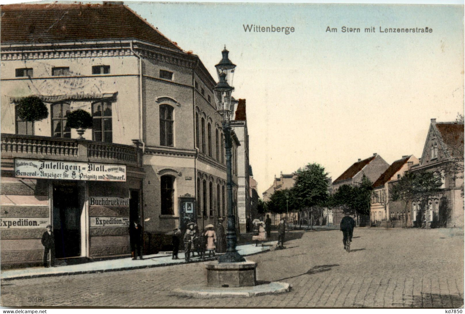 Wittenberge - Am Stern Mit Lenzenerstrasse - Wittenberge