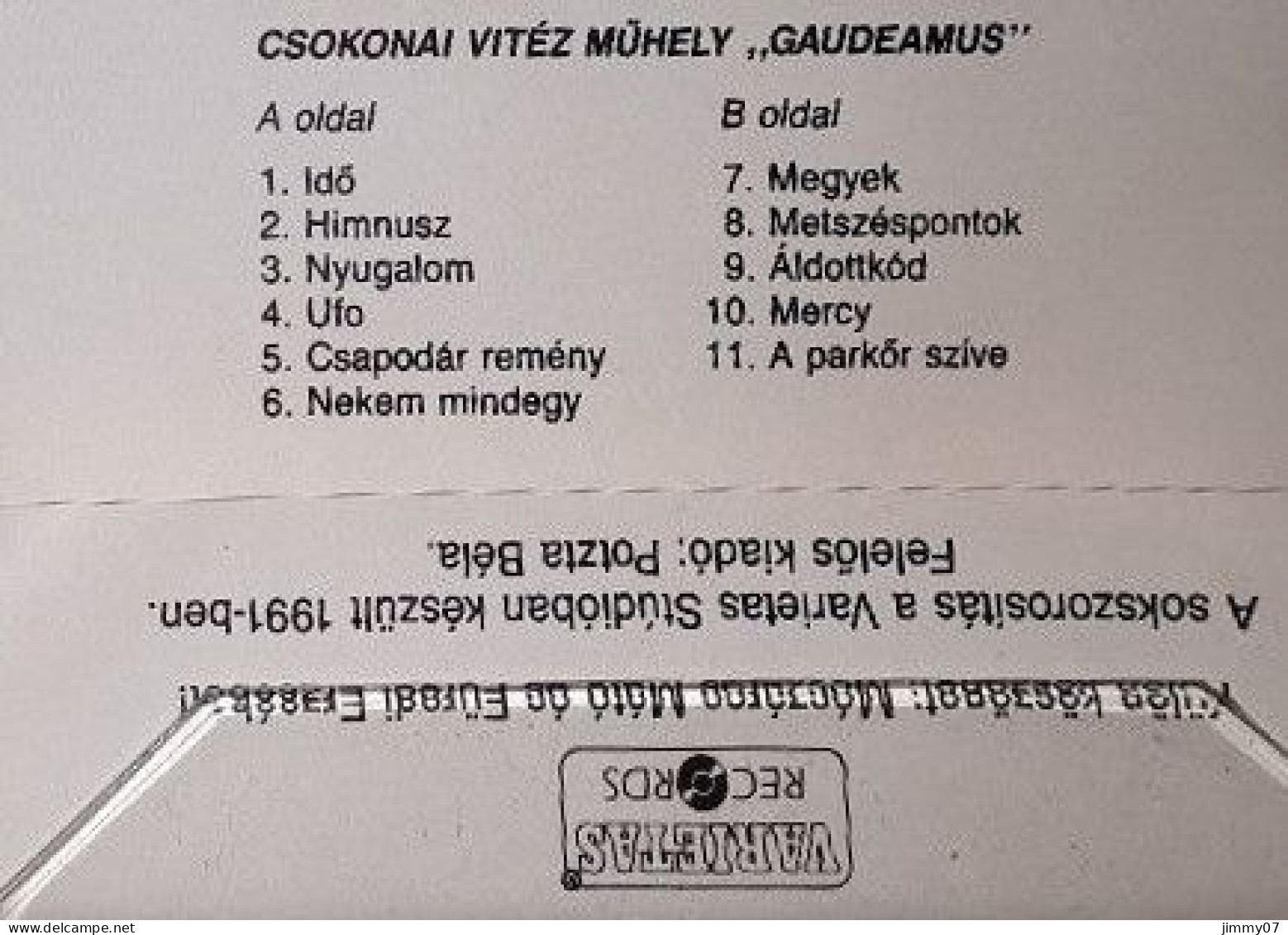 Csokonai Vitéz Műhely - Gaudeamus (Cass, Album) - Cassettes Audio