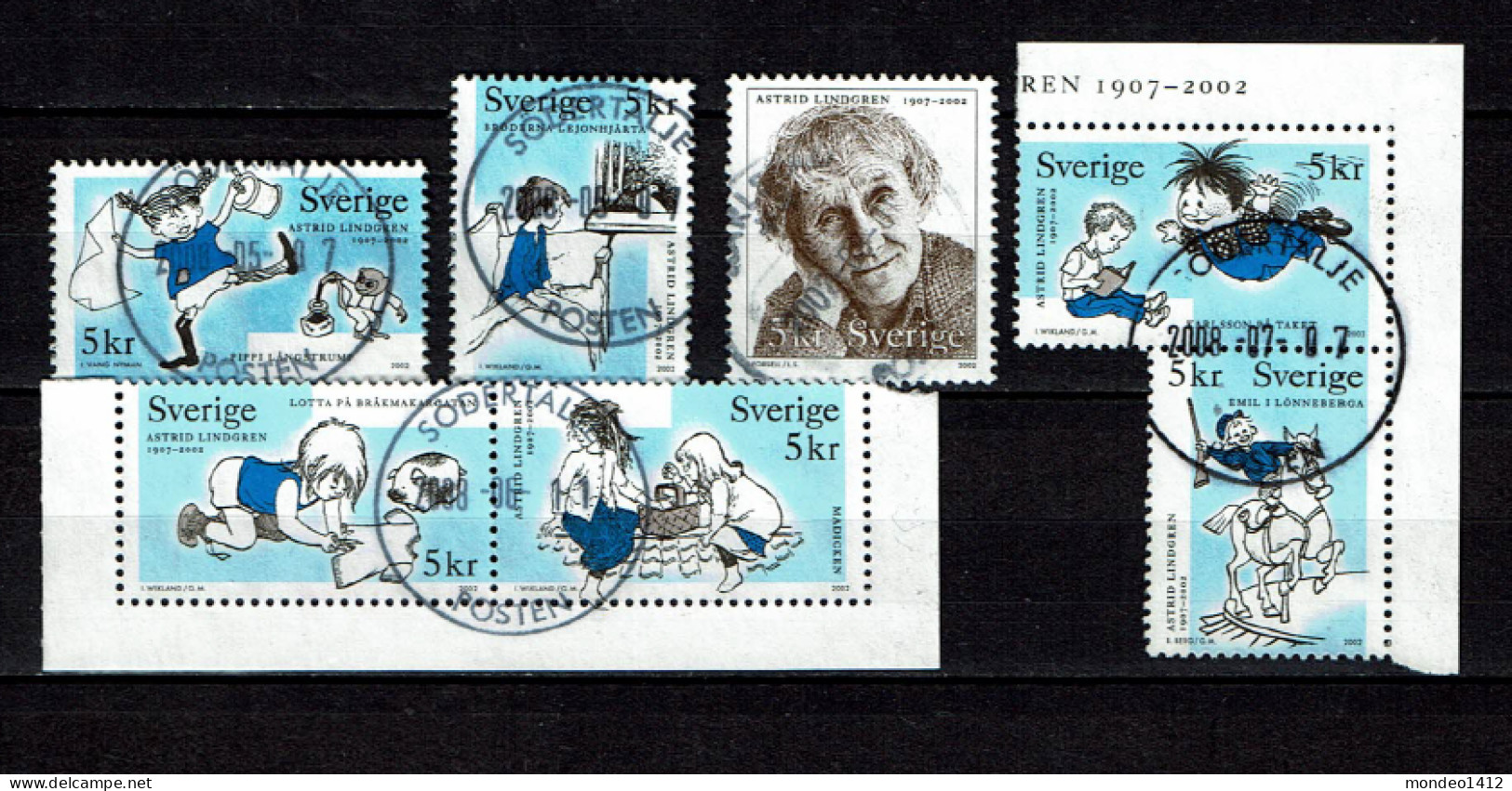 Sweden 2002 - Astrid Lindgren, Swedish Writer, Children's Book - Used - Used Stamps